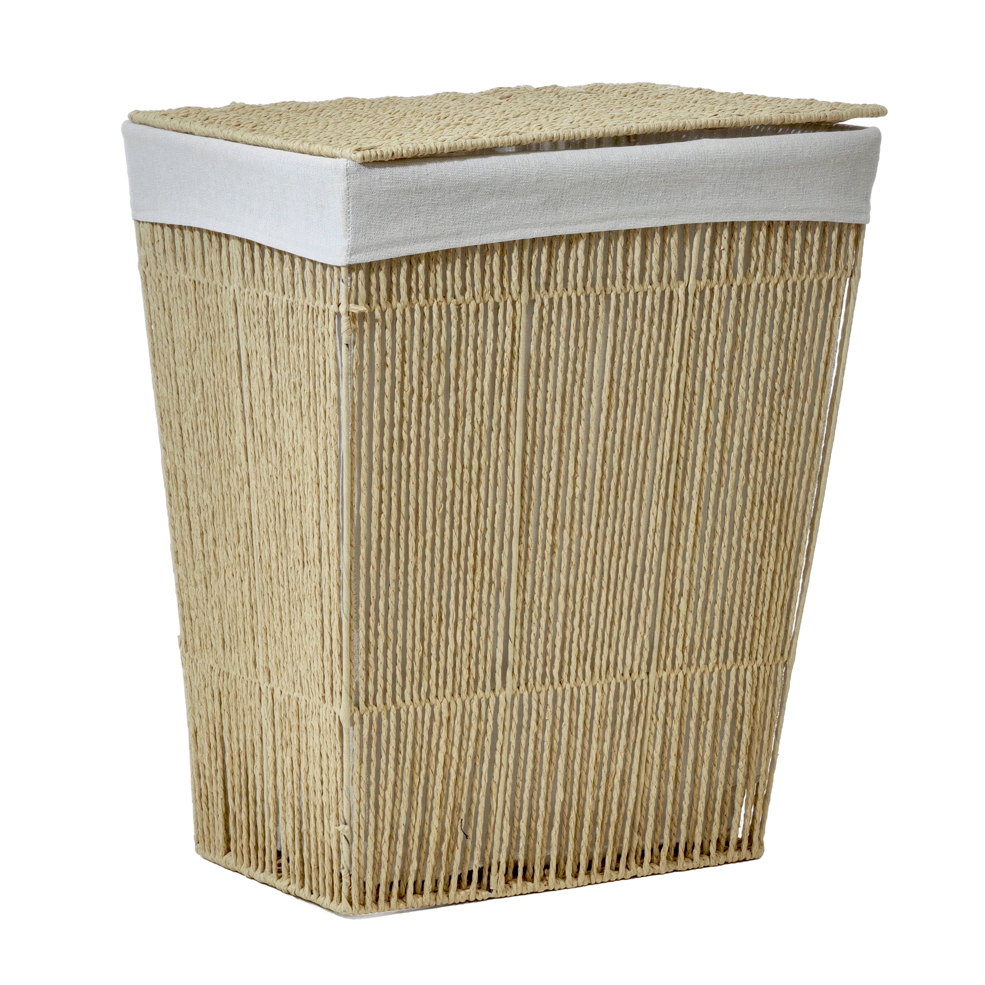 VESTIAMO CASA - Cesta Portabiancheria Beige - h54x45x32 cm